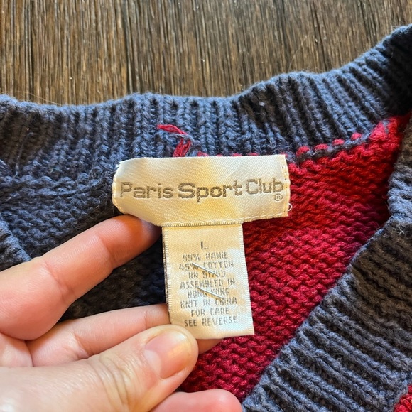 Vintage Paris Sport Club Preppy Sweater - Picture 2 of 4